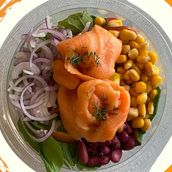 Smoked Salmon Green Salad