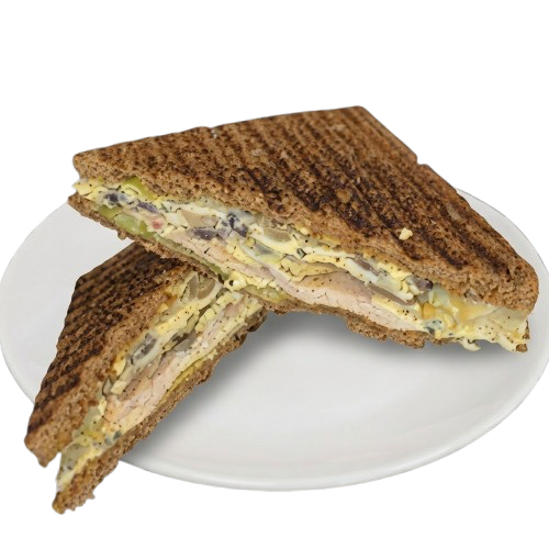 Egg And Smoked Turkey Club