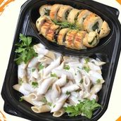 Spinach Chicken Roll Meal