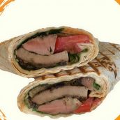 Beef Kebda Wrap